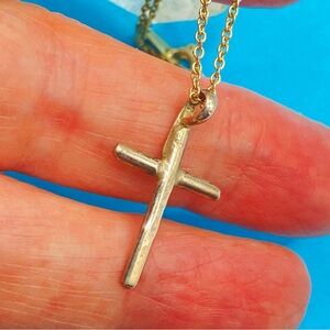 NAVAHO Sterling Cross On Chain Necklace